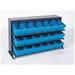 Quantum Storage Systems B382172 QPRHA-601 Bench Rack with 18 Blue Euro Drawers - 12 x 36 x 21 in.
