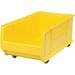 Quantum Storage Systems 239509YL Mobile Hulk Plastic Stacking Bin Yellow - 16.5 x 29.87 x 11 in.