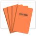 Elan Publishing Company Field Notebook/Journal - 5 x8 - Orange Cover - Graph Book - Pack of 4