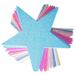 80 Pieces Glitter Star Cutouts Paper Confetti for Bulletin Board Classroom Wall Decoration Supply 13.5*12.8cm