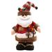 PRINxy Christmas Snowman Santa Stand Up Collectible Figurines Doll Claus Snowman Elk Plush Home Decoration Living Room School Bar Coffee Toys 13.3Inch Brown C