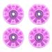 4Pcs Skating Glowing Wheels Ice Skates Wheels Double-row Roller Skates Wheels