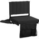 Cyclone Sound 2-Pack of Stadium Seat for Bleachers with Padded Cushion Foldable Stadium Chairs with Strap and Cup Holder
