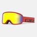 Giro Cruz Ski Goggles - Snowboard Goggles for Men Women & Youth - Anti-Fog - OTG - Red Wordmark Strap with Yellow Boost Lens