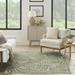 Nourison Garden Oasis Indoor/Outdoor Ivory Green 5 x 7 Area Rug (5x7)