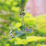 Jacenvly Christmas Party Decorations Clearance Wind Chimes Outdoor Clearances Butterflies Aluminum Tube Windchime with S Hook Garden Decor Housewarming Gift Christmas Decor