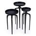 Butler Specialty Company Emilie Outdoor Scatter Table Set of 3 - Black