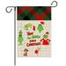 Clearance Christmas Gift (Buy 2 get 3) Christmas Welcome Garden Flag Floral Cartoon Double Sided Vertical Rustic Yard Seasonal Holiday Outdoor Decor