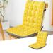 Ozmmyan Breathable Cotton Deep Seating Cushions with Print Indoor/Outdoor Rocking Chair Cushions with Corded 13in * 32.3in Yellow