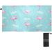 Coolnut Beach Towels Cute Flamingo Camping Towels Palm Leaves Sand Free Beach Towel 30 x60 Large Beach Towels Quick Dry Bath Travel Towels Pool Yoga Beach Mat for Men Women