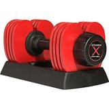 Open Box Stamina X Versa-Bell Adjustable Dumbbell 10-50 lbs with Smart Workout App - 9 in 1 Adjustable Weight Set - Strength Training Equipment for Home Gym Weightlifting