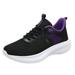 ZHAGHMIN Women Running Sneakers Lightweight Tennis Shoes Non Slip Gym Workout Shoes Breathable Soft Sole Mesh Walking Womens Sneakers Purple Size8.5