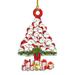 TUTUnaumb Christmas Tree Hanging Christmas Baseball Hanging Ornaments Xmas Tree Decorations with Hanging Rope for Christmas Home DIY Crafts Party Supplies Backpack Mirror Car Ornaments-C