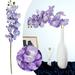 Hanzidakd Artificial flowers 2 Stems Lavender Silk Stem Artificial Orchid Flowers For DIY Wedding Bouquet Party Home Tabletop Floral Centerpiece DÃ©cor