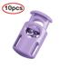 FNGZ Office&Craft&Stationery Clearance Promo Rope Cord Locks Clip End Single Holes Luggage Lanyard Fasten Stopper Sliding Purple