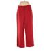 L.K. Bennett Dress Pants - High Rise: Red Bottoms - Women's Size 8