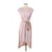 Ivy & Blu Maggy Boutique Casual Dress - Midi: Tan Dresses - Women's Size 4