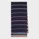 Paul Smith Women's Navy Broken 'Signature Stripe' Silk-Blend Scarf Blue