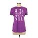 Adidas Active T-Shirt: Purple Graphic Activewear - Women's Size Medium