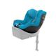 CYBEX Gold Kinder-Autositz Sirona G i-Size Plus, Ohne Base, Ab ca. 3 Monaten bis 4 Jahre, Max. 19 kg, 61 - 105 cm (Ab Geburt / 40 cm mit Neugeboreneneinlage), Beach Blue