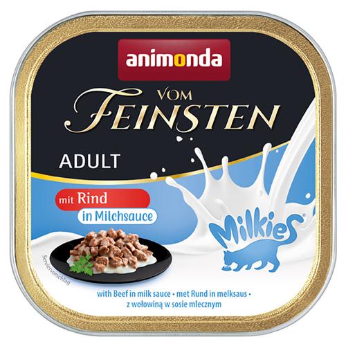 Animonda Vom Feinsten Adult Milkies in Sauce 36 x 100 g – Rind in Milchsauce