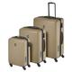 Koffer Set - PT01 - Reiskoffer mit 4 Rollen - Pristine Bronze - Dreiteilige Kofferset - Koffer & trolleys - hartschalenkoffer