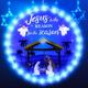 9.45 Inch Christmas Window Lights Nativity Scene Hanging Lights Christmas Decoration Indoor Jesus Window Decor Lights Up Christian Religious Sign for Door Holiday Xmas Holy Night Party (Stylish)