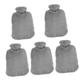 Healeved 5pcs Hot Water Bottle Hot Water Pouch Heat Water Bottle Hot Water Bag Winter Hand Warmer Warm Water Bottle Hand Water Bag Hot Bottle Warmer Belly Warmer PVC Liner Wearable Cover