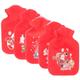 PRETYZOOM 20 Pcs Mini Hot Water Bottle Xmas Hand Bottle Bed Water Bottle Heating Bottle Bag Lovely Cover Hand Warmer Cartoon Hot Water Pouch Lovely Hot Water Pouches Cartoon Cover Polyester