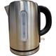 Vanilla Leisure Low Wattage Travel Kettle 1 Litre, 1000W - Cordless Electric Kettle For Caravans, Camping & More - Brushed Stainless Steel Small Travel Kettle - Boil Dry Protection & Removable Filter