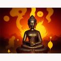 TWYYDP Wooden Puzzle 1500 Pieces Adult,Buddha Statue Light Puzzle,Wall Decor for Living Room and Bedroom Wooden Puzzle