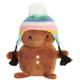 Aurora Festive Holiday Land of Lils Lil' Gingin Stuffed Animal - Seasonal Cheer - Heartwarming Gifts - Brown 5.5 Inches