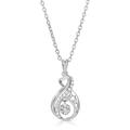 ONTHOLOGIE 18K Gold Vermeil Silver 925k Sterling Silver with Gold Over Trendy Necklace (18K White Gold Plated), Sterling Silver