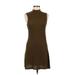 Forever 21 Casual Dress - Sweater Dress: Brown Tortoise Dresses - Women's Size Medium