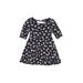 The Children's Place Dress - A-Line: Black Floral Skirts & Dresses - Kids Girl's Size Small