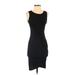 Leith Casual Dress - Party Scoop Neck Sleeveless: Black Solid Dresses - Women's Size X-Small