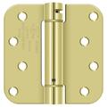 Deltana 4" H x 4" W Steel Single Spring Door Hinge in Yellow | 4 H x 4 W x 0.75 D in | Wayfair DSH4R54-Z