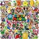 Autocollants waterproof motif Super Mario pour enfant stickers waterproof dessin animé jeu