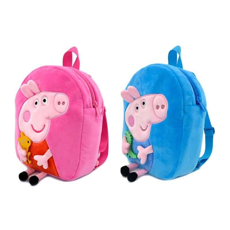 Peppa Pig enfant sac à dos en peluche George maternelle sac à dos dessin animé sac à bandoulière filles cadeaux d'anniversaire jouets enfant en bas âge sacs d'école
