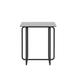 Latitude Run® Square 20.08x17.72x17.72 - Modern Tempered Glass Tea Table Coffee Table Glass/Metal in Black | 20.08 H x 17.72 W x 17.72 D in | Wayfair