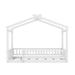 Harper Orchard Bhandary Bed Wood in White | 62.9 H x 41.8 W x 79.5 D in | Wayfair E2D41E853B414A90A9B17EF8F607C6BE