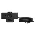 HP 620 FHD-Webcam | 1080p | 4 MP | 360° | Autofokus & Zoom | 2 Dual-Mikrofone | USB-A | 181 g | Zoom-zertifiziert | Schwarz