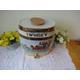 Vintage vitreous china Whiskey Barrel / casket very large in stunning condition pub barrel 33 x 26 x 16cm kitchen storage biscuit barrel