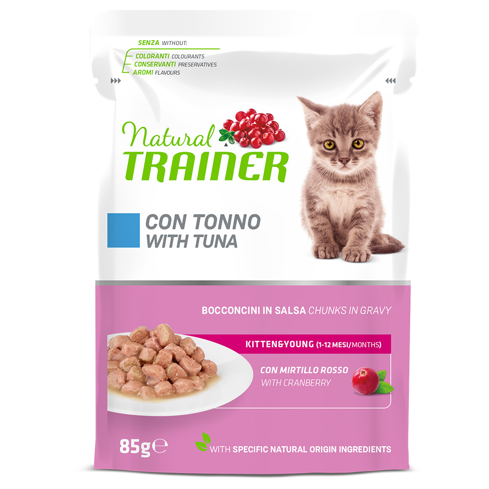 Natural Trainer Kitten & Young - Set %: 24 x 85 g Tonno