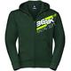 Berik Racing Sweat à capuche Zip, blanc-vert, taille L