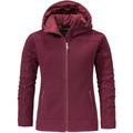 Schöffel Damen Lakefield Fleece Hoodie Jacke (Größe L, rot)