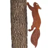 Metallo ruggine scoiattolo Decor giardino Silhouette scoiattolo per albero in esecuzione scoiattolo