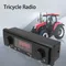 Triciclo FM Radio lettore MP3 Bluetooth Car Stereo Car con USB Bluetooth LED display 24V per veicoli