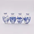 Chinesische Blau und Weiß Porzellan Vase Magnet Kühlschrank Decor Kreative Keramik Handwerk