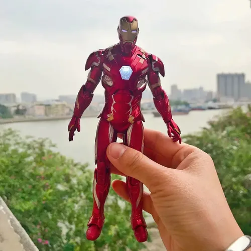 Marvel Ironman MK46 LED licht 17cm Action Figur Spielzeug